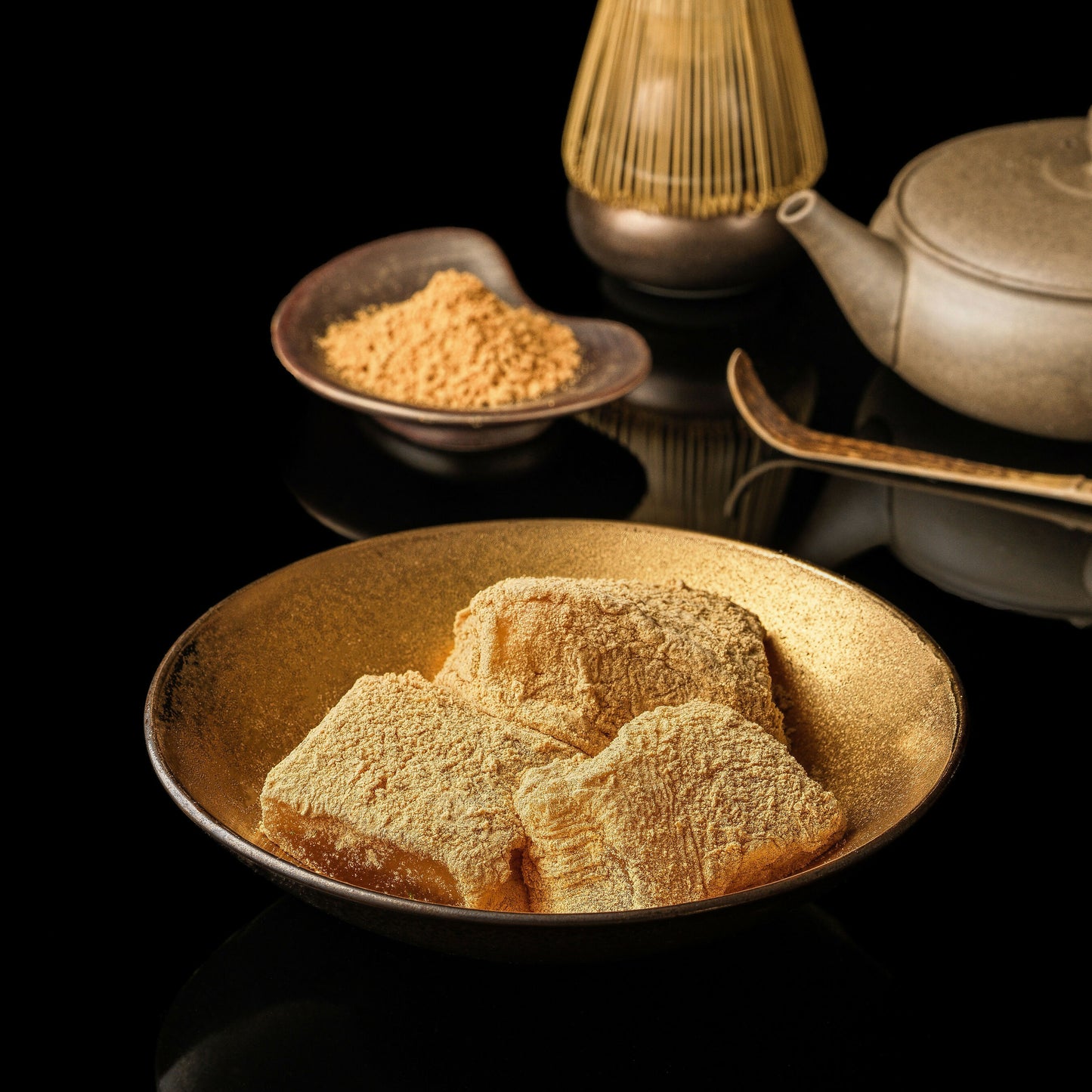 【王道3種セット】最高級生わらび餅 3個入り | 和三盆・沖縄黒糖・宇治抹茶